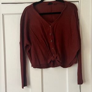 Out From Under Jojo Waffle Button Down